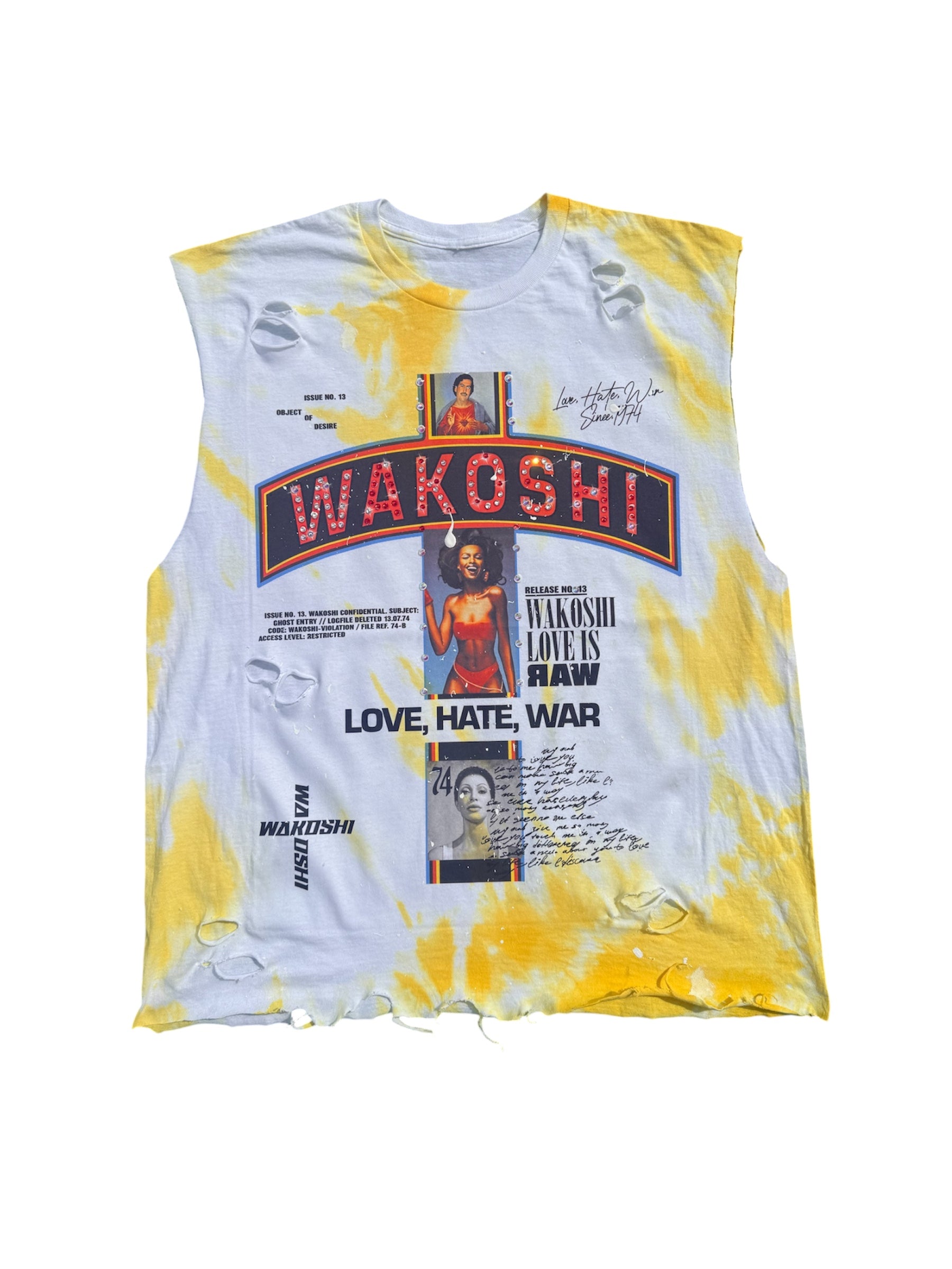 Love hate war tye dyed